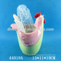 Lovely Easter chicken designed ceramic utensil holder